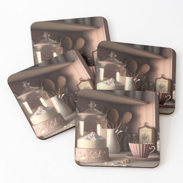 Artikelvorschau, Beautiful christmas kitchen, pink, pastel colors entworfen und verkauft von Zaria-ai.