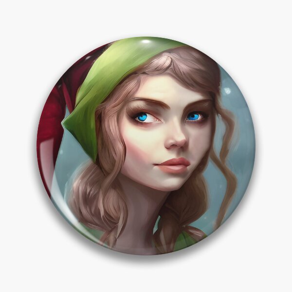 Item preview, Female Christmas Elf / Elfin in snowy landscape designed and sold by OrphicStudio.