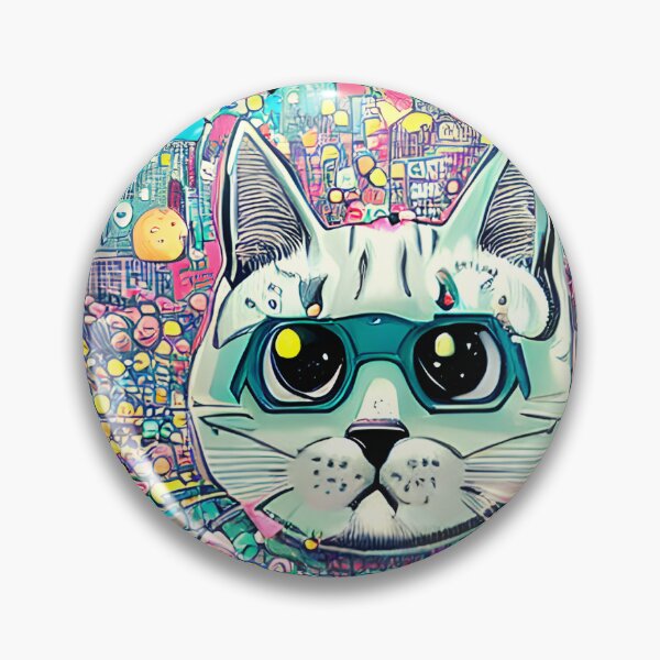 Item preview, Colorful graffiti pop art cat designed and sold by Dalive.