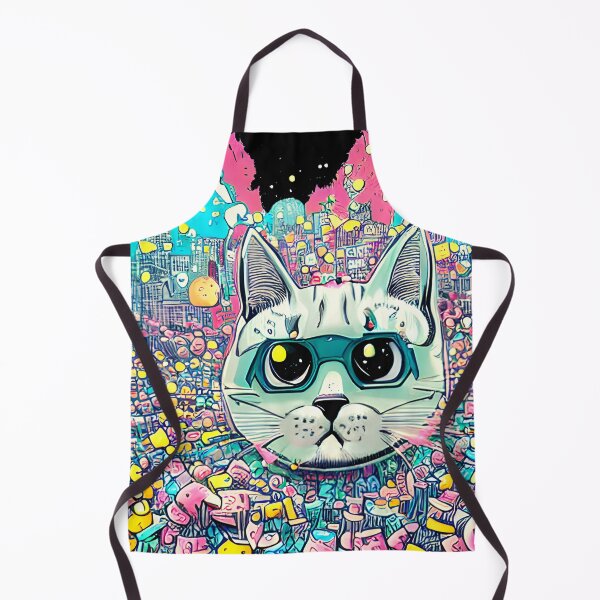 Item preview, Colorful graffiti pop art cat designed and sold by Dalive.