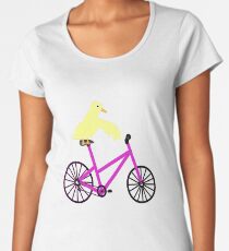 Duck On A Bicycle Women's Premium T-Shirt