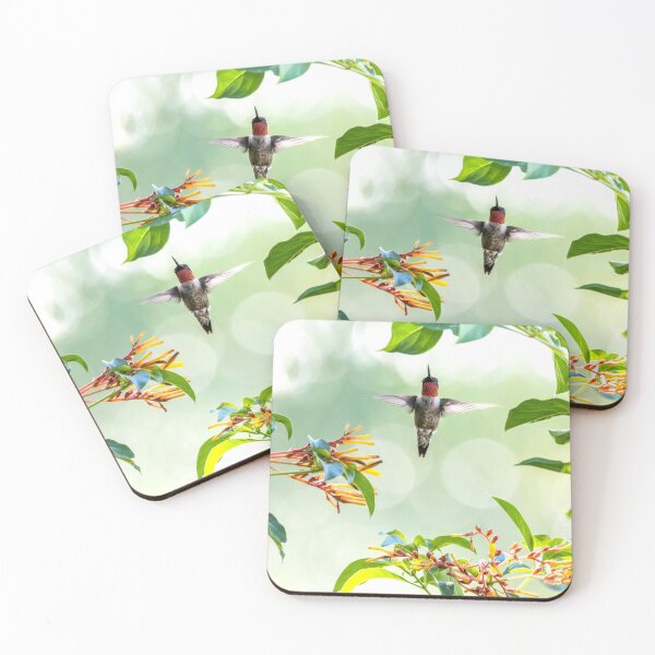 Item preview, Hummingbird in Firebush designed and sold by Mikell Herrick.