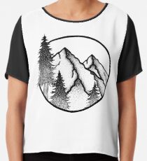 PNW Circle Chiffon Top