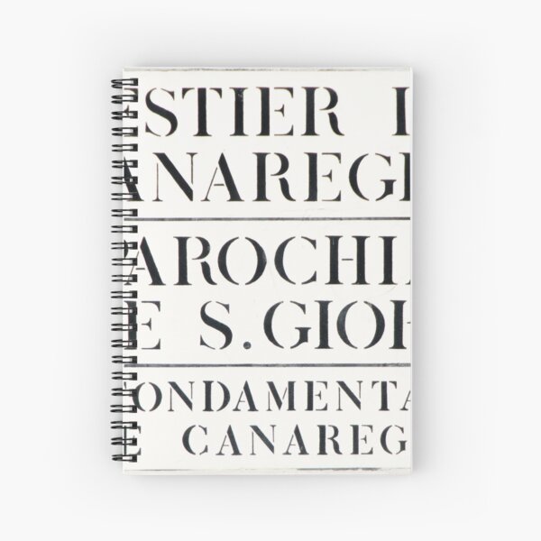 Venice Street Sign Spiral Notebook