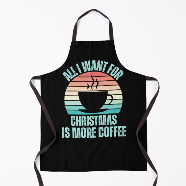 Item preview, All I Want For Christmas Is More Coffee Blue Retro designed and sold by NinniSilver.