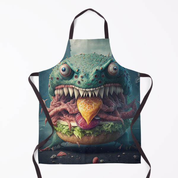 Item preview, Hamburger with a monster designed and sold by mrlongfield.
