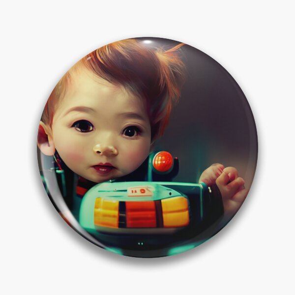 Item preview, Futuristic kid playing cube at home designed and sold by klimov0101.
