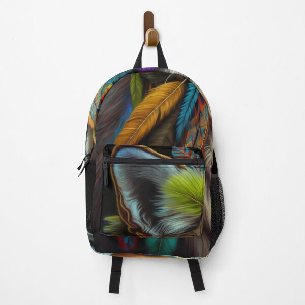 Item preview, Wolf Totem With Feathers designed and sold by TheDigitalAnvil.
