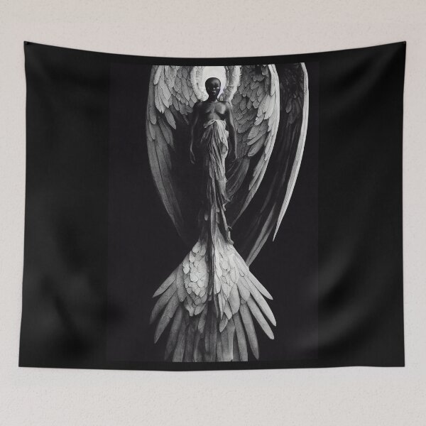 Item preview, Black angel woman horror. designed and sold by Maniock.