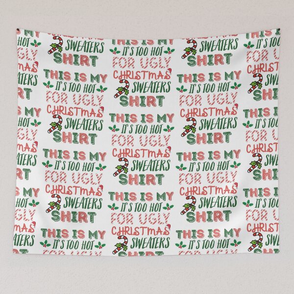 Artikelvorschau, Dieses ist mein es ist zu heiß für hässliches Weihnachtsstrickjacken-Shirt entworfen und verkauft von to-esu.