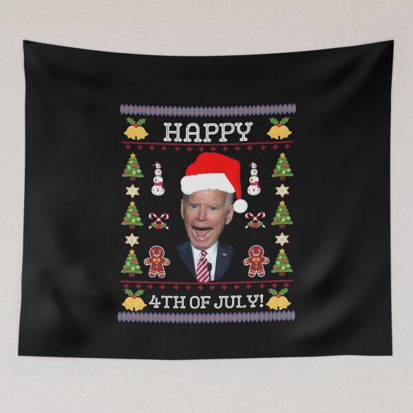 Item preview, Santa Joe Biden Merry 4th of Easter Ugly Christmas Sweater designed and sold by YourgiftShop.