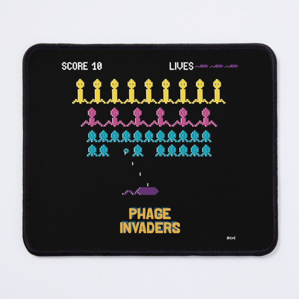 Item preview, Phage Invaders designed and sold by Noémie Matthey.