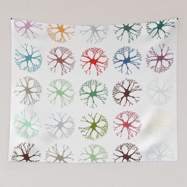 Item preview, Neuronal Abstract Multicolour Art designed and sold by Pixel4Art.