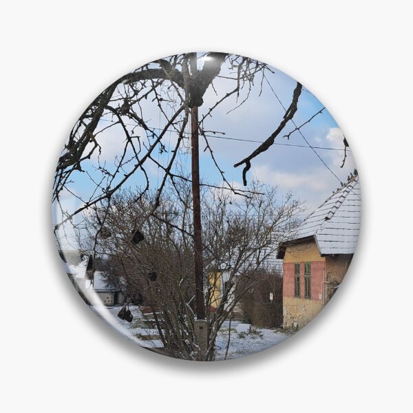 Item preview,  Street of Village in Piliscsev at Winter "Nature Photography" designed and sold by Istvan Ocztos.