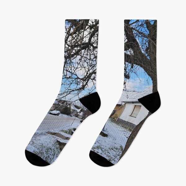 Item preview,  Street of Village in Piliscsev at Winter "Nature Photography" designed and sold by Istvan Ocztos.