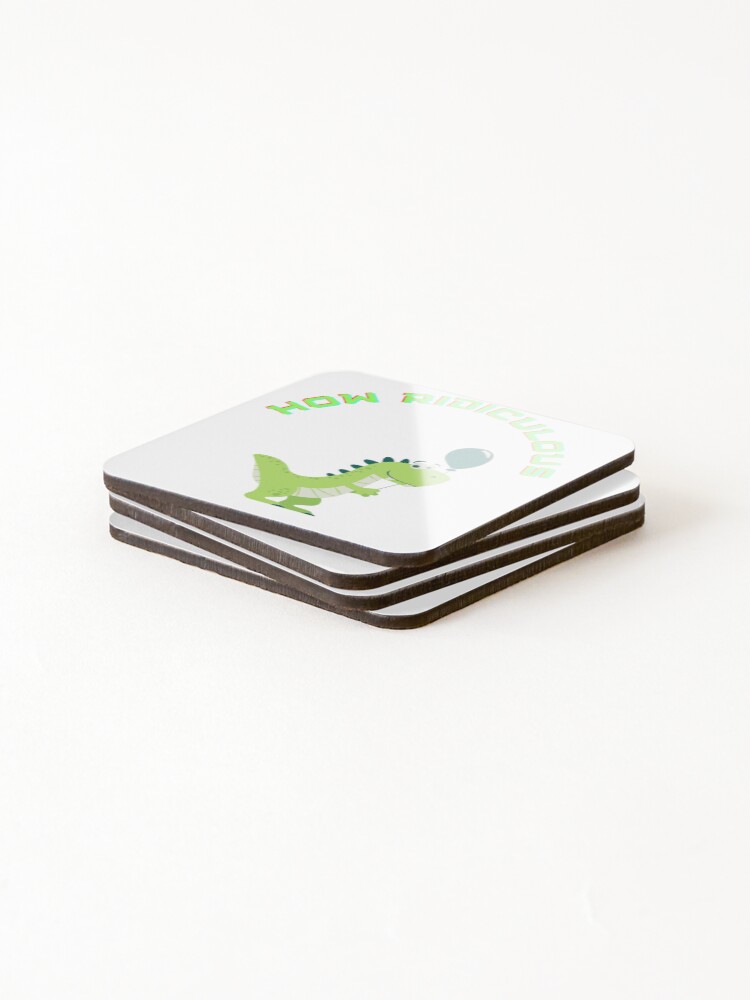 Thumbnail 4 of 5, Coasters (Set of 4), How Ridiculous designed and sold by DJava-ArtO.