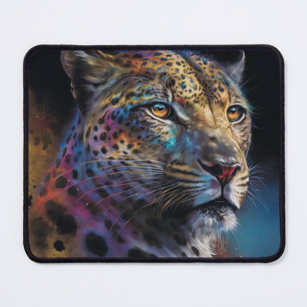 Item preview, Psychedelic Leopard Wild Life Portrait designed and sold by TheDigitalAnvil.
