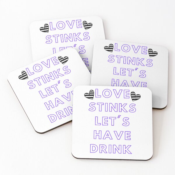 Item preview, Love Stinks Let's Have Drink Anti Valentine's Day designed and sold by Simo0455.