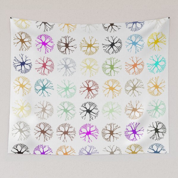 Item preview, Neuronal Abstract Multicolour Art designed and sold by Pixel4Art.