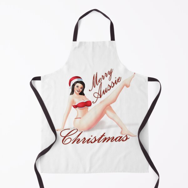 Item preview, Merry Australian Christmas! Sexy Mrs Claus Pin Up Girl Art Withe Background designed and sold by johnmgr21.