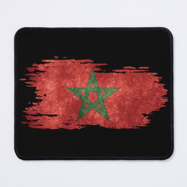Item preview, Morocco - national flag, brush effect designed and sold by Mohja-Design.