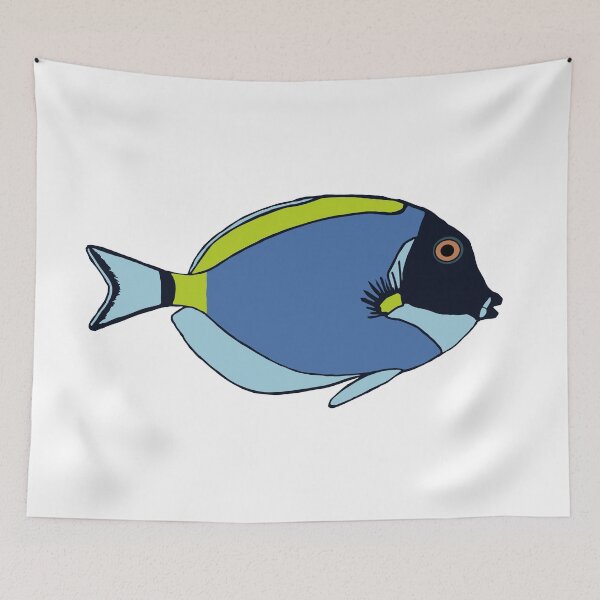 Item preview, Powder Blue Tang Tropical Fish designed and sold by stephaniepeters.