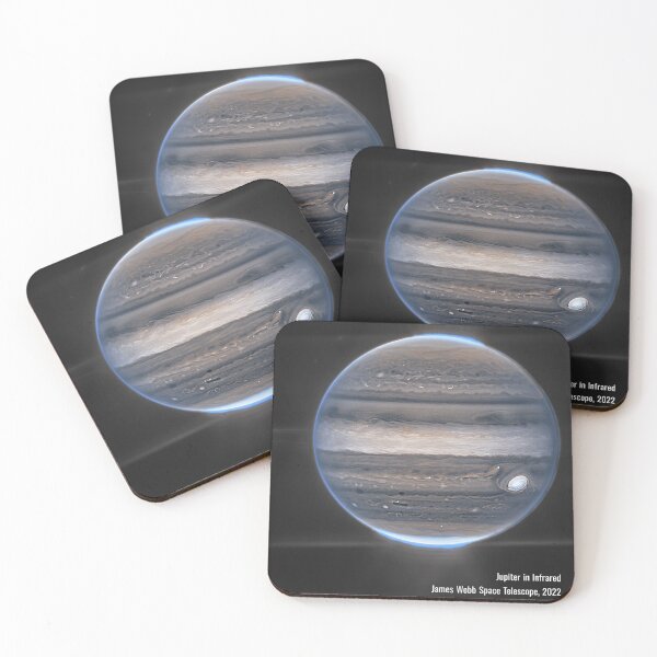 Item preview, Jupiter in Infrared, James Webb Space Telescope 2022 designed and sold by sweetbelle.
