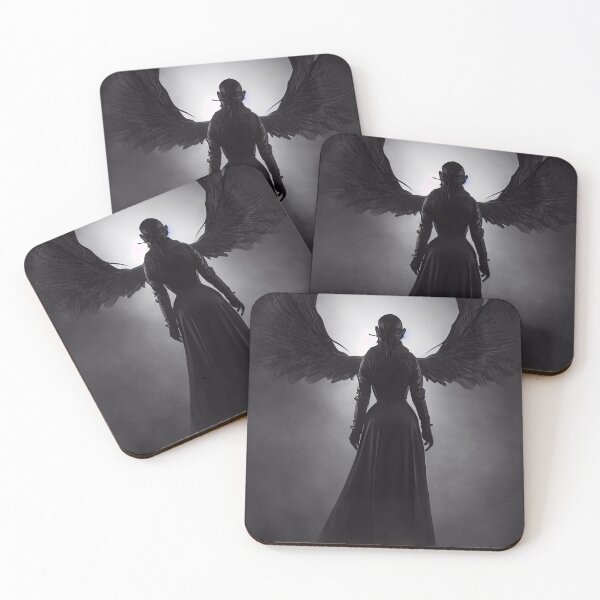 Item preview, A dark woman with wings. designed and sold by Maniock.