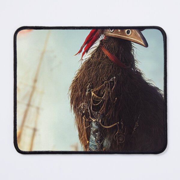Item preview, Cyberpunk Pirate Emu designed and sold by MimozaStudio.