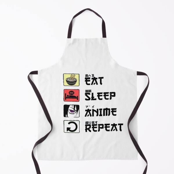Item preview, Eat Sleep Anime Repeat Japanese writing anime designed and sold by adilchbanishop.