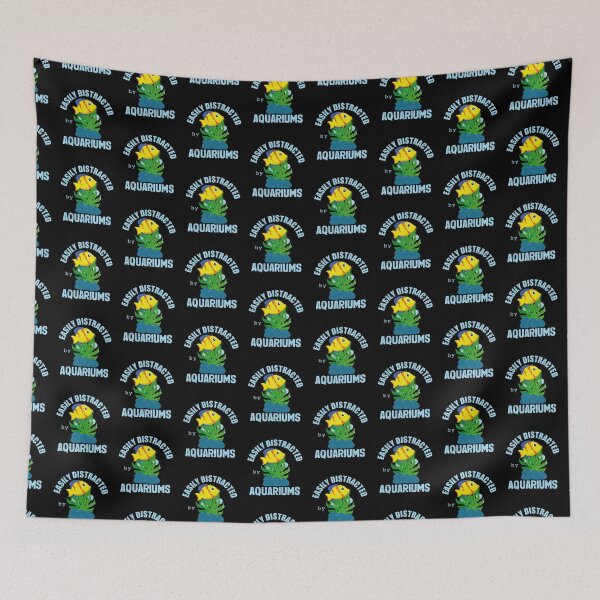 Item preview, Easily Distracted by Aquariums Cute Fish designed and sold by Zurickdesigns.
