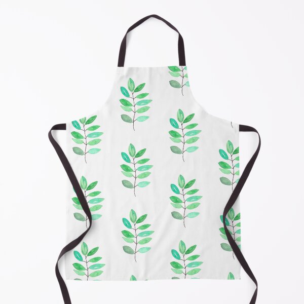 Item preview, watercolor green leaves handmade painting designed and sold by Pacika.