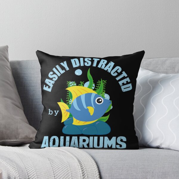 Item preview, Easily Distracted by Aquariums Cute Blue Fish designed and sold by Zurickdesigns.