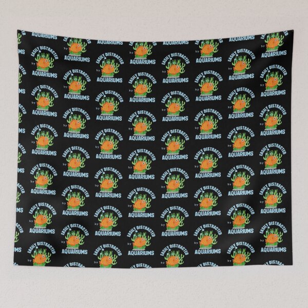 Item preview, Easily Distracted by Aquariums Cute Orange Fish designed and sold by Zurickdesigns.