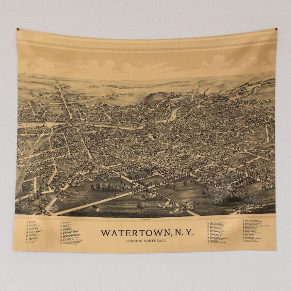 Item preview, Watertown, New York (1891) designed and sold by allhistory.