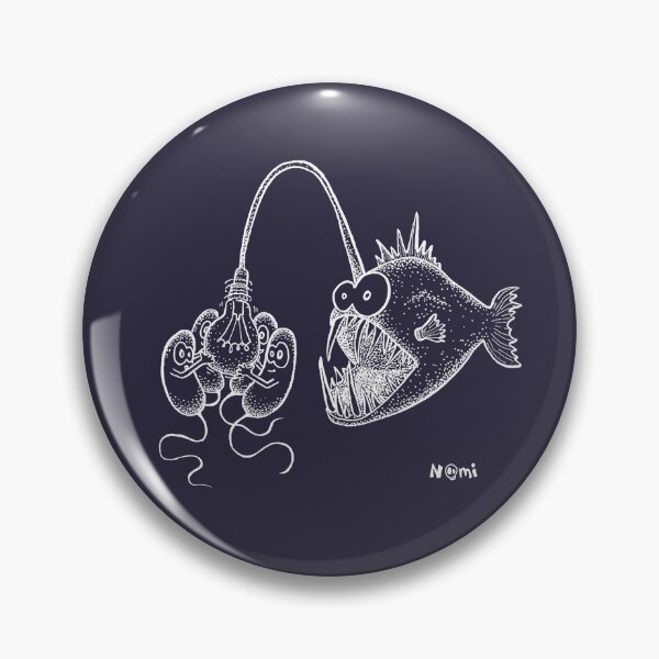 Item preview, Luminescence in the anglerfish (white contour version) designed and sold by Noémie Matthey.