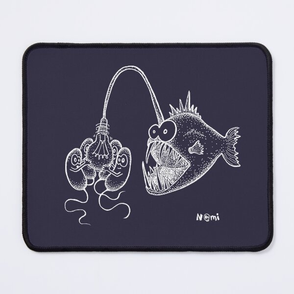 Item preview, Luminescence in the anglerfish (white contour version) designed and sold by Noémie Matthey.