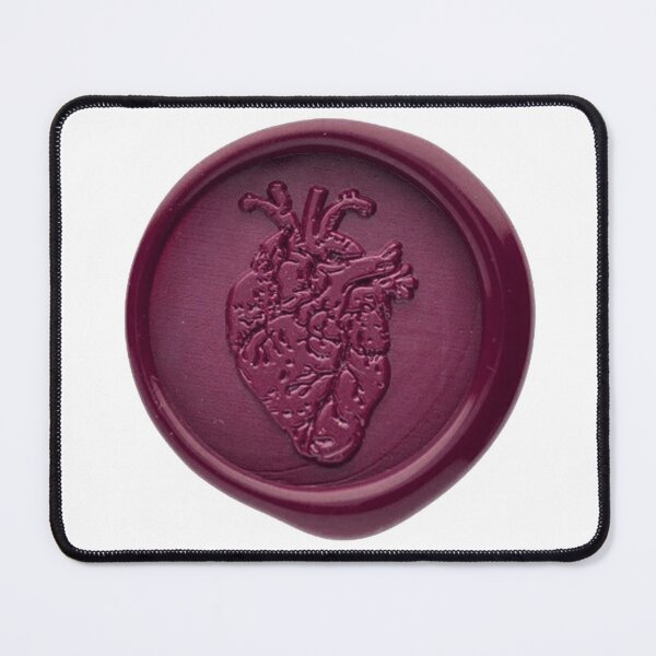Item preview, Anatomical heart Wax Seal Stamp  designed and sold by Purple Eggplant Art ⭐⭐⭐⭐.