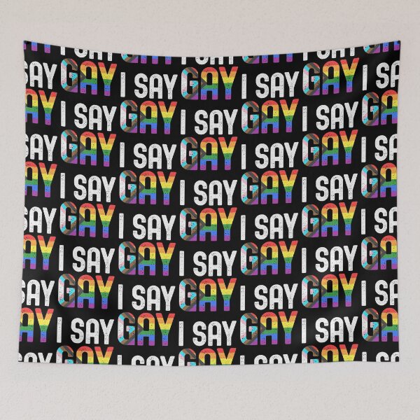 Item preview, I Say Gay - LGBTQIA+ Flag - Trans Rights Movement designed and sold by GodsFlagFandom.