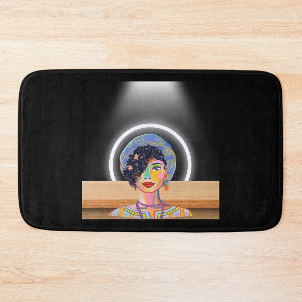 Item preview, Colorful and cheerful Painterly African woman portrait designed and sold by Basma Store.