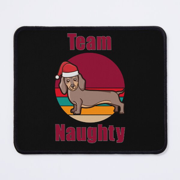 Item preview, Funny Team Naughty Santa Christmas Dachshund designed and sold by Zurickdesigns.