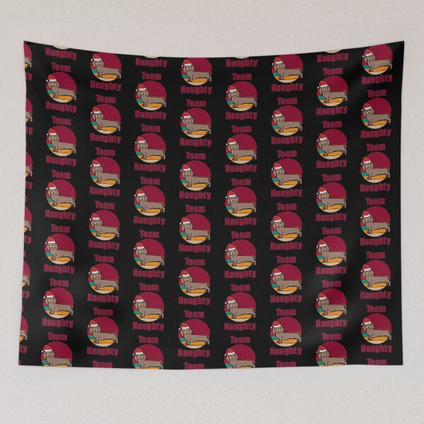 Item preview, Funny Team Naughty Santa Christmas Dachshund designed and sold by Zurickdesigns.
