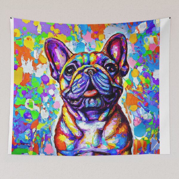 Item preview, French Bulldog vibrant colors designed and sold by AIK9Artwork.