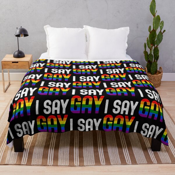 Item preview, I Say Gay - LGBTQ+ Flag - Trans Rights Movement designed and sold by GodsFlagFandom.