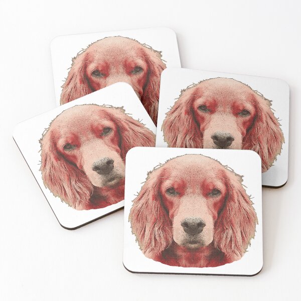 Artikelvorschau, Irish Setter, coole Tiermotive entworfen und verkauft von Kirei-Lily.