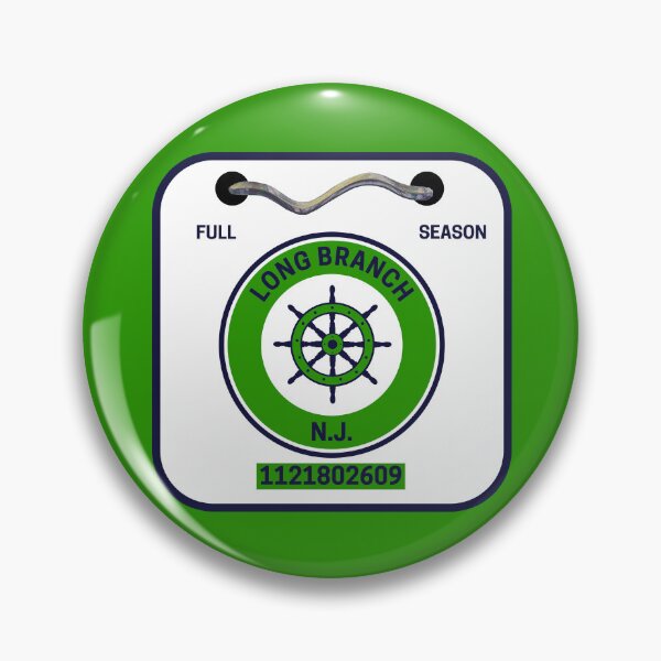 Item preview, Long Branch New Jersey Beach Badge designed and sold by fearcity.