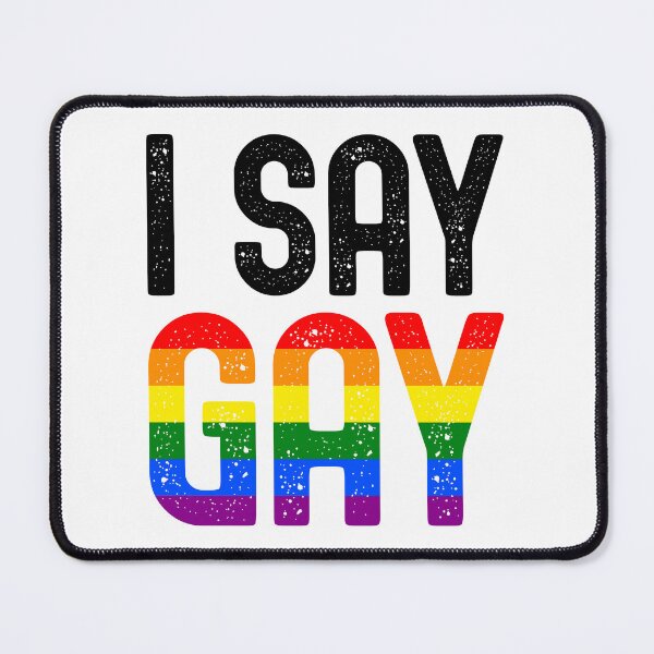 Item preview, I Say Gay - LGBTQ+ Flag - Trans Rights Movement designed and sold by GodsFlagFandom.
