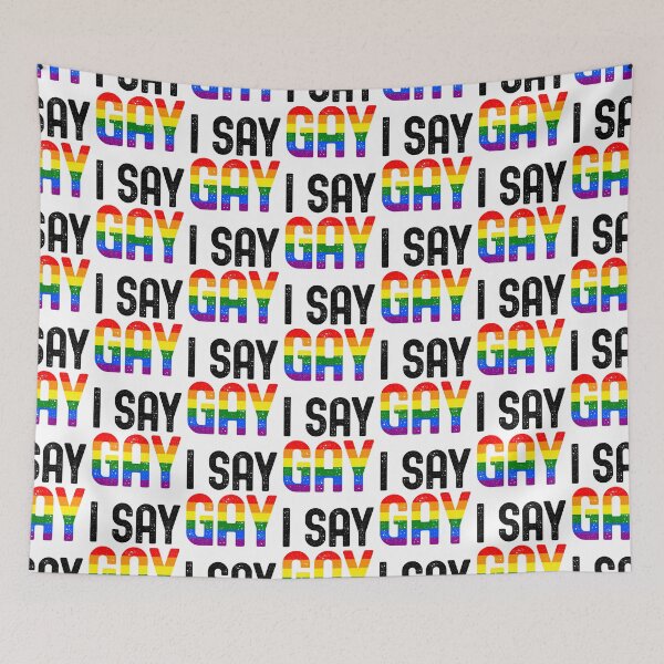 Item preview, I Say Gay - LGBTQ+ Flag - Trans Rights Movement designed and sold by GodsFlagFandom.