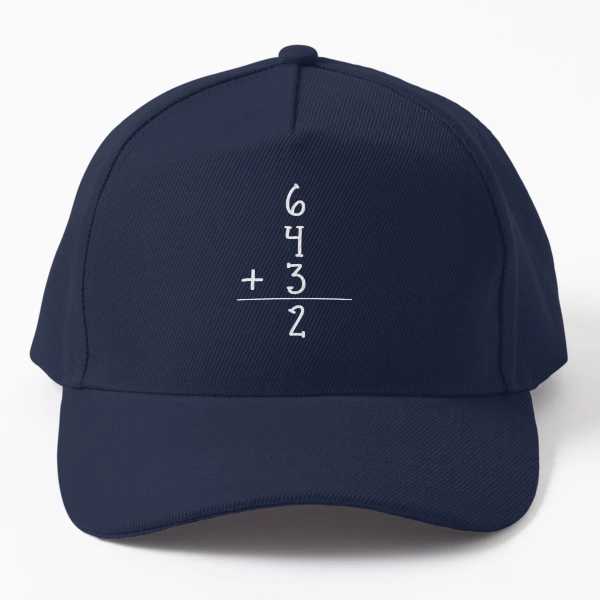 6+4+3=2 Funny Baseball Double Play Wool Snapback Cap