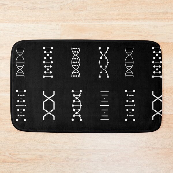 Item preview, DNA genetics stem biology pattern set black and white designed and sold by indiVisibl.